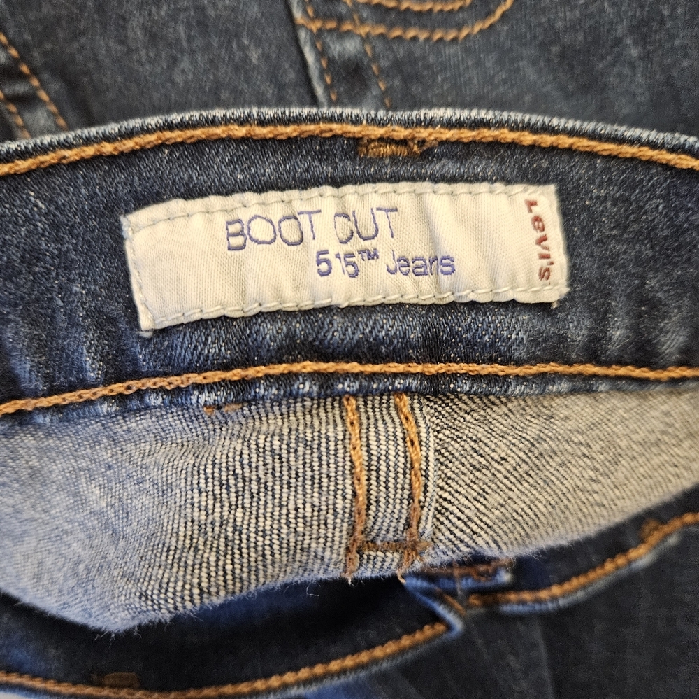 WOMENS LEVIS 515 BOOTCUT JEANS SIZE 10 SHORT #2643 - Picture 6 of 8